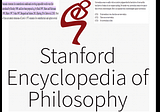 The Stanford Encyclopedia of Philosophy’s Unreadable Entries