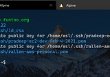 Keychain: Manage SSH Agent Sessions in Alpine Linux