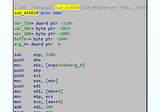 Root cause analysis on unusual stack writing functions with IDA.