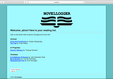 Novellogger — A Reading List Sinatra Web App