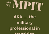 Please join our #MPIT community hash