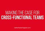 Making the Case for Cross-Functional Teams