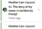 Thank you, Heather Lee , for reading Frosty’s stories.