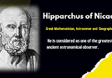 Hipparchus : Greek Astronomer, Geographer, and Mathematician