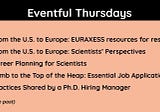 Eventful Thursdays (Week 1, June 2021)