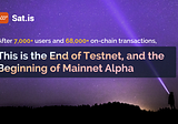 This is The End of Testnet, and the Beginning of Mainnet Alpha