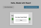 Building a customizable Modal Component with React