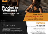Tagore Center Foundation Hosts Wellness Festival Aimed at Communities of Color