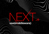 Using middleware in Next.js API routes.