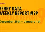 Berry Data Weekly Report Week #99 (December 26th, 2022 — January 1st, 2023)