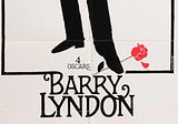 The Barry Lyndon poster is a design classic, not designed by Saul Bass