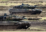 Moscow presents tractors as destroyed Leopard battle tanks