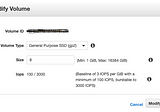 How to increase EC2 instance volume size when space is full.