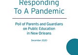 Cowen Institute Releases Annual Parent and Guardian Poll Focused on Pandemic Response