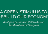 Green Stimulus in the Press
