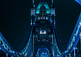 Blue hour at Tower Bridge, London / England