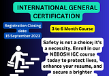 Best NEBOSH General Certificate Online — Nebosh IGC