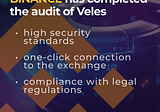 Binance has completed an audit of the Veles trading bot platform