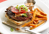 Cajun Steak Sandwiches with Sweet Potato Fries