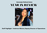 Staff Highlight: KPU Deputy of Operations, Vaishnavi Menon