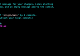 How to change the default commit editor in Git CLI.
