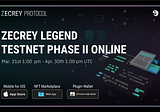 Zecrey Launches Phase 2 of Legend Testnet: Join Now!