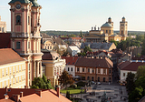 Panoramic view in Eger, one of the most beautiful cities in Hungary