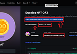 Duckies NFT Airdrop| guaranteed $DCS tokens AIRDROP