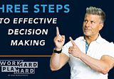 Three Steps to Effective Decision Making