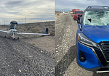 Another Plane Lands On Nevada Highway, Just Miles From The Famous Las Vegas Strip.