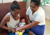 Nikiara’s first step in giving her baby Marta the best start in life