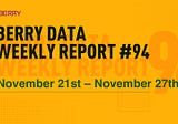 Berry Data Weekly Report Week #94 (November 21st — November 27th)