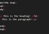 The Basics of HTML