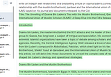 Connections and Relations between Osama Laden, Al-Qaeda, Qardawi, Hasan Thurabi, Muslim…