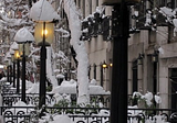 Snow Lanterns, West Village, New York City