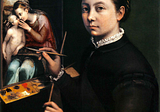 Self-Portrait at the Easel — Sofonisba Anguissola