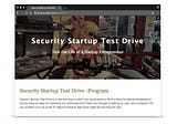 Security Startup Test Drive