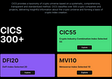 Some Optimization Ideas💡 about CICS — the Crypto Industry Classification Standard
