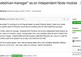 Webdriver Manager: a node module