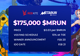 Let’s Join the $MRUN IDO and Community Pool on Red Kite Now!
