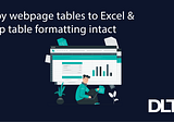 Copy webpage tables to Excel without changing their formatting