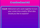 Chatting with a gpt-3 creative coach