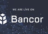 FTR is going LIVE on the Bancor Network!