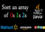 How to Sort an Array of 0s, 1s, and 2s in Java