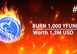 #2 Burn YFUNI Token (Worth 1,3 M USD)