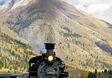 Steam train in the Wild West, Durango & Silverton Narrow Gauge Railroad, Colorado, USA