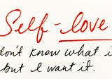 What is self-love?
