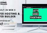 EDNS announces the grand launch of DeDrive with an inbuilt web builder and hosting feature, for…