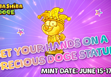Shiba Shiba Doge — Genesis Golden Doge Statue Free Mint
