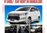 INNOVA CRYSTA Car with Driver @ 5400/- Day Rent in Bangalore